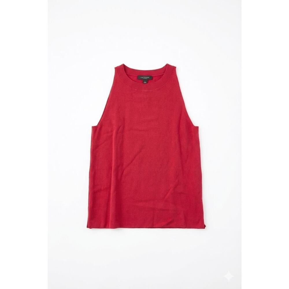 Ann Taylor Pink Sleeveless Knit Tank Top Women's Size M Medium Shell
